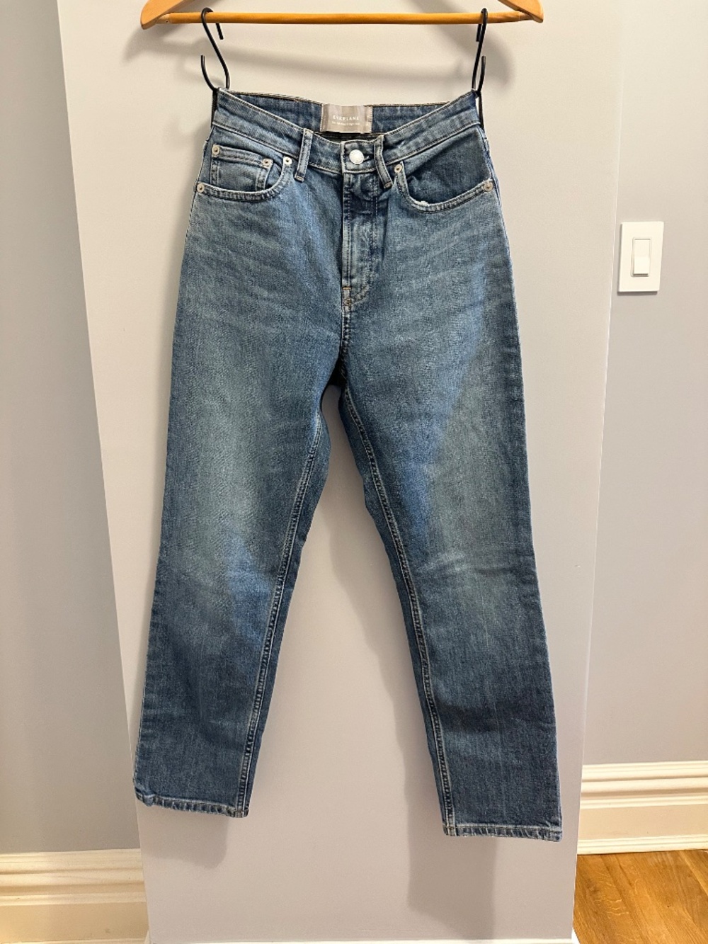 Everlane The High Rise Straight Jean - Picture 6 of 7